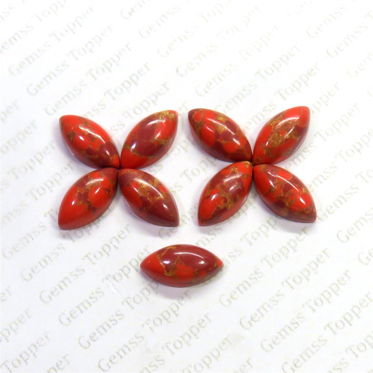 Strawberry Mohave Turquoise 7x14 mm Marquise Cabochon